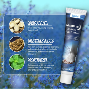 Crème antifongique multifonctionnelle pour le soin des démangeaisons cutanées, de la teigne et du pied d'athlète, avec extrait d'herbes de lavande - Product Image 4