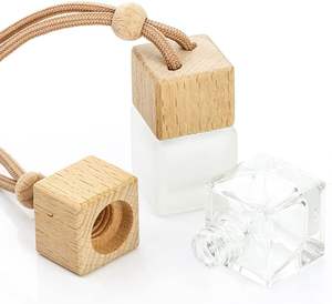 Diffuseur de parfum pour voiture personnalisé avec logo, flacon en verre pour huiles essentielles, avec bouchon en bois à suspendre – Meilleure vente - Product Image 4