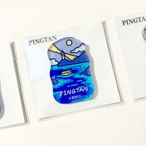 Aimants de réfrigérateur personnalisables en acrylique, style rétro, imperméables - Product Image 4