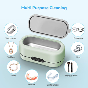 Meilleure Vente : <span class=keywords><strong>Nettoyeur</strong></span> Ultrasonique Haute Fréquence 48 kHz à 2 Modes pour Prothèses Dentaires et Gouttières Orthodontiques - Product Image 5