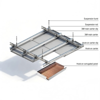 Tôle de toiture ondulée en aluminium légère et durable de conception moderne | Installation facile et faible entretien
