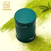 Boîte en métal ronde personnalisée de qualité alimentaire hermétique pour le stockage du thé, du café et du matcha