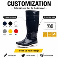 Bottes de travail industrielles pour abattoirs, bottes de pluie résistantes aux acides et aux alcalis, bottes en caoutchouc à talon renforcé, bottes légères pour le travail dans la boue