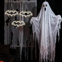 Neonawall Décoration Halloween & Gothique, 3 chauves-souris, enseigne néon, lumière néon, lumière LED blanc chaud à intensité variable pour la décoration de bars et cafés