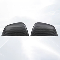 Coque de rétroviseur en fibre de carbone véritable, accessoires extérieurs en fibre de carbone sèche pour Tesla Model Y