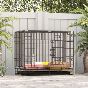 Animaux de compagnie autres Cages en acier inoxydable <span class=keywords><strong>Cage</strong></span> transporteurs fil pour maisons vente grand chat chenil métal extérieur chien clôture métal - Product Image 6