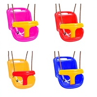Ensemble de balançoires pour enfants d'intérieur et d'extérieur avec ceinture de sécurité et support métallique robuste pour aire de jeux et parc de trampolines