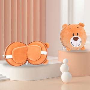 หมอนผ้ากำมะหยี่รูปแพนด้าแบบ2อิน1สำหรับการนอนหลับสบาย - Product Image 2