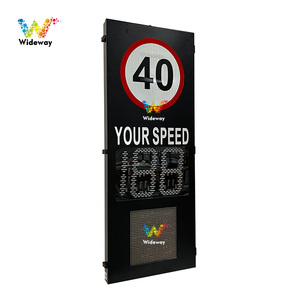Năng lượng mặt trời LED giao thông Xe kích hoạt điều khiển thông tin phản hồi Radar Tốc độ giới hạn Đăng với số lượng và mặt cười - Product Image 6