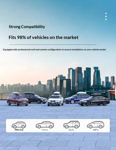 Boîte <span class=keywords><strong>de</strong></span> <span class=keywords><strong>toit</strong></span> <span class=keywords><strong>700L</strong></span> universelle pour Toyota Honda BMW berline SUV MPV, barre transversale spéciale silencieuse, style fibre <span class=keywords><strong>de</strong></span> carbone - Product Image 4