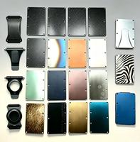 Dompet Kartu Kredit Aluminium Minimalis EDC Grosir, Pelindung Kartu ID Logam Tipis Anti-Pencurian RFID untuk Bisnis Saku