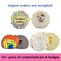 Logo personnalisé Écologique Broches En Gros Chapeau Cap Insigne En Métal Sérigraphie Épinglettes Glitter Dur Émail Pin avec Carte De Support