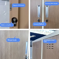 Armoire de rangement en acier à grain de bois écologique et durable pour hôpitaux, supermarchés et entrepôts (vente en gros)