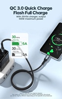 Câble de chargeur USB C tressé en nylon 100W 5A, charge ultra rapide, synchronisation des données, charge rapide haute vitesse, câbles de téléphone, câbles de type C