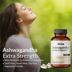 Cápsulas de <span class=keywords><strong>Ashwagandha</strong></span> Pura com Marca Privada OEM para Suporte ao Estresse e ao Humor - Product Image 3
