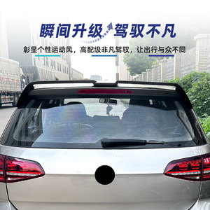 สปอยเลอร์หลังรถยนต์ Volkswagen Golf 7 Mk7 7.5 ปี 2013-2019 สีดำเงา ลายคาร์บอนไฟเบอร์ วัสดุ ABS - Product Image 3