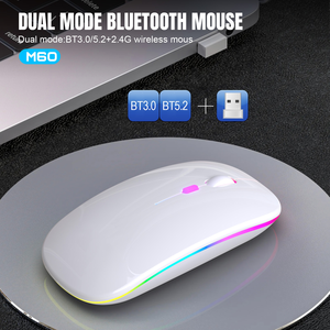 Source Factory Spot Wholesale Suitable for Huawei, <strong>Apple</strong> Dual-mode Illuminated BT <strong>Mouse</strong>, Silent Charging Phone, Tablet - Product Image 5