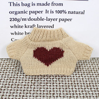 Nouvelle Collection : Vêtements de poupée en peluche de 20 cm, pull de remplacement unisexe tendance pour poupée ours en peluche, accessoires vestimentaires pour poupées.