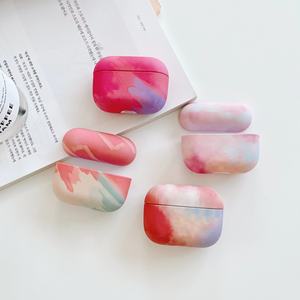 Nouveau produit étui de protection en plastique coque dure PC bâton à eau housse pour écouteurs motif aquarelle étui pour écouteurs pour Airpods Pro - Product Image 3