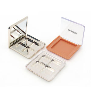 ขายส่ง <span class=keywords><strong>4</strong></span> สีพลาสติกสี่เหลี่ยมที่ว่างเปล่าอายแชโดว์พาเลทคอนเทนเนอร์เครื่องสําอางอายแชโดว์บลัชเคส - Product Image 1