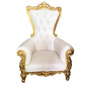 Rey antiguo la tela de madera Sala Royal Lounge con reposapiés asiento de amor Loveseat León trono sillas - Product Image 5