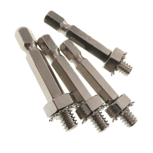 6.35mm 1/4-20T חיבור חוטים אביזרי כלי עבודה A3 ברזל משושה מתאם מוט חיבור לליטוש כלים סיבוביים - Product Image 6