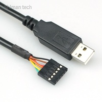 Câble USB vers TTL série 3.3V personnalisé, connecteur 6 broches 2.54