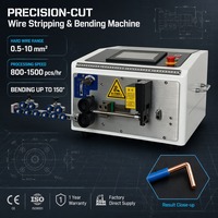 Outil de dénudage et de cintrage de câbles électroniques industriel B2B, robuste, informatisé, stable et automatique, de précision