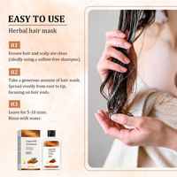 Masque capillaire végétalien à l'huile d'argan de marque privée Spa Produits de soins capillaires hydratants Masque capillaire à l'huile d'argan au collagène du Maroc