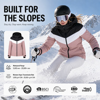 Veste de ski pour femmes de haute qualité au design moderne, coupe-vent, vêtements d'hiver pour la neige, combinaison de ski pour femmes