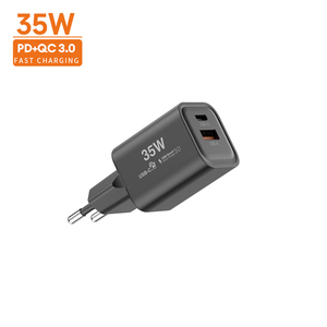 Chargeur familial Vina 35W GaN double ports PD QC4.0 prises US/EU/UK charge simultanée <span class=keywords><strong>iPhone</strong></span> Smartwatch charge - Product Image 1