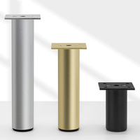 Pieds de meubles réglables en alliage d'aluminium pour canapé, table basse, armoire de salle de bain – Modèle moderne et simple