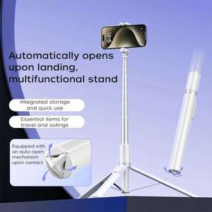 Trípode <span class=keywords><strong>FUNSNAP</strong></span> X96 de 1.8m con Apertura Automática, Control Remoto Inalámbrico, Soporte para Teléfono, Palo Selfie, Trípode Móvil - Product Image 5