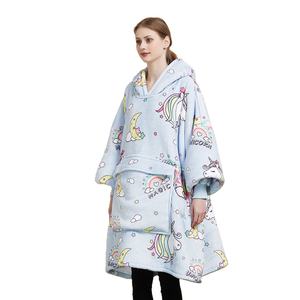 맞춤형 크리스마스 선물 어린이 애완 동물 잠옷 봉제 웨어러블 담요 까마귀 담요 운동복 - Product Image 1