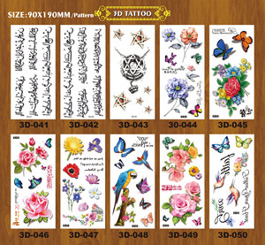 Tatuaje de diseño personalizado, adhesivo temporal no tóxico, impermeable, <span class=keywords><strong>3D</strong></span>, diseño corporal - Product Image 4