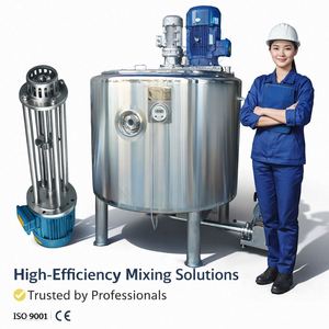 CE Certified Stainless Steel Mixing Tank Jacketed Heating Cooling Agitator Custom Mixer for Sauce Cream Cosmetics Chemicals - Product Image 2
