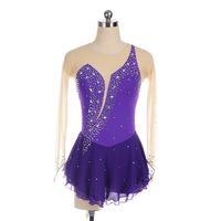 Robe de patinage sur glace à manches longues pour enfant