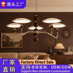 Multi Head Chandelier Led Light Source <b>E26</b> <b>Bulb</b> Base Round Shape Home Living Room Pendant Lighting - Product Image 5