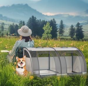 Universal <span class=keywords><strong>PVC</strong></span> Autos itz käfig Four Seasons Semi-Enclosed und Breath able Mesh Solid Pattern Haustier bett für Katzen und Hunde - Product Image 6