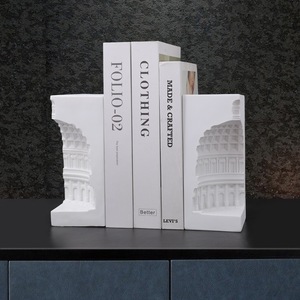 Custom <strong>Greek</strong> Building Sculpture Modern Pantheon Bookend Roman Building Book Holder Minimalist Home <strong>Decor</strong> Tabletop Ornament - Product Image 2