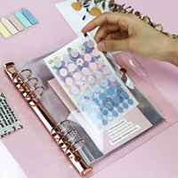 Pochettes de planification A5 personnalisées en PVC transparent pour classeur à spirale et à feuilles mobiles, idéales pour le budgeting et le rangement de documents, écologiques