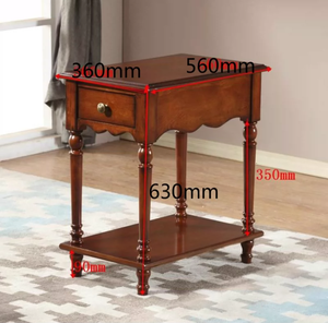 <span class=keywords><strong>Armoire</strong></span> carrée en bois massif de style vintage moderne - Meuble de salon stable et durable, adapté aux appartements et aux hôtels - Product Image 6