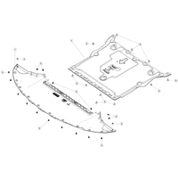 Nouveau panneau de protection de moteur de pièces automobiles d'origine pour TESLA modèle 3 couvercle de protection inférieur de moteur avant 1104312-00-B garde-boue de voiture