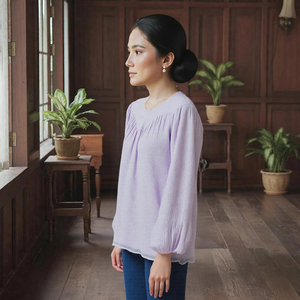 Borong Baju Kurung Moden Broderie Sans Repassage Imprimé Floral Modeste Respirant Raya 2025 En Stock Prix d'Usine Mode Malaisienne - Product Image 2