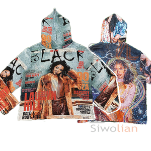 Felpa con Cappuccio Hip Hop 2027 con Design Personalizzato, Abbigliamento Streetwear da Donna con Personaggi <span class=keywords><strong>Anime</strong></span>, Taglie Grandi - Product Image 1