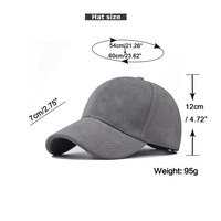 Gorras de Béisbol Deportivas Ajustables al Aire Libre para Hombre y Mujer, de Gamuza, con 6 Paneles, Personalizables, con Logotipo Bordado en 3D JFB3, Venta al Por Mayor