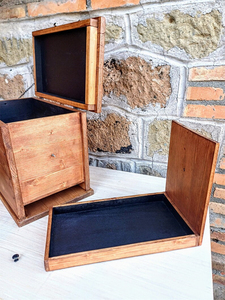 Meubles de salon rustiques boîte faite à la main avec <span class=keywords><strong>tiroir</strong></span> de rangement caché fausse boîte inférieure avec compartiment secret - Product Image 6