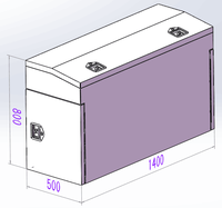 Boîte à outils en aluminium personnalisable OEM pour camion remorque caravane avec auvent coulissant pour le stockage en entrepôt