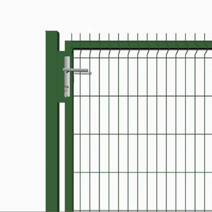 Portail de jardin en métal, simple, avec serrure, clé et poignée - Product Image 4