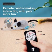 Souris électronique intelligente de luxe moderne jouet pour chats réaliste RC Rat réponse automatique Stimulation mentale jouer en plastique